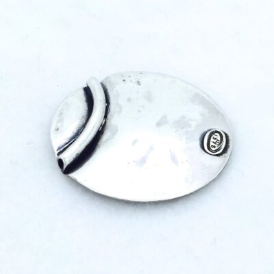 P1 Sterling Silver w/Copper Spiral Pendant