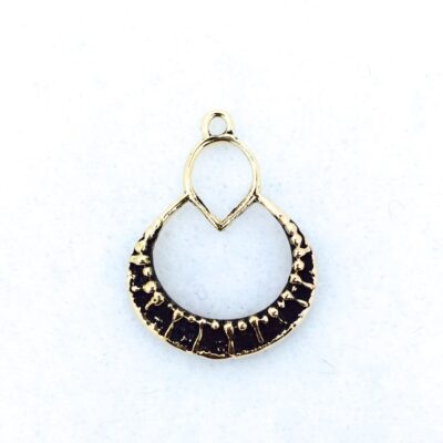 BP37 bronze pendant/earring finding
