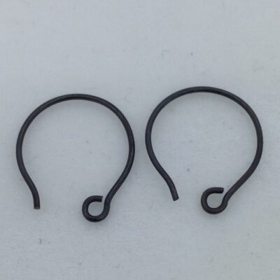 SE25 blackened bronze earwires, 10 pr