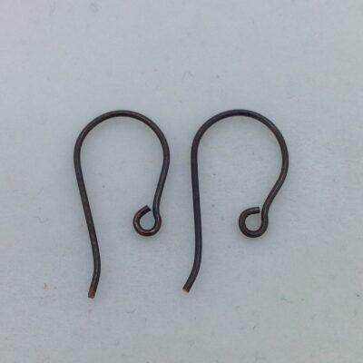 SE40 blackened bronze earwires, 10 pr