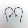 SE43 blackened bronze earwire, 10pr