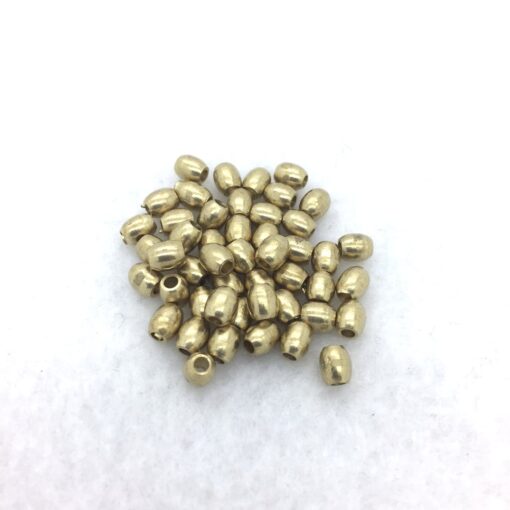 5.5x4.5mm barrel brass beads